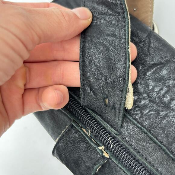 Jim Barnier Three Buckle Boots Women's 6 Black Leather Boho Biker Free People - Picture 11 of 11